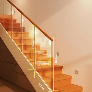 Stair Glass Panels